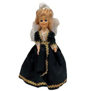 Vintage European Doll Sleepy Eye Souvenir Folk Costume Moveable Plastic